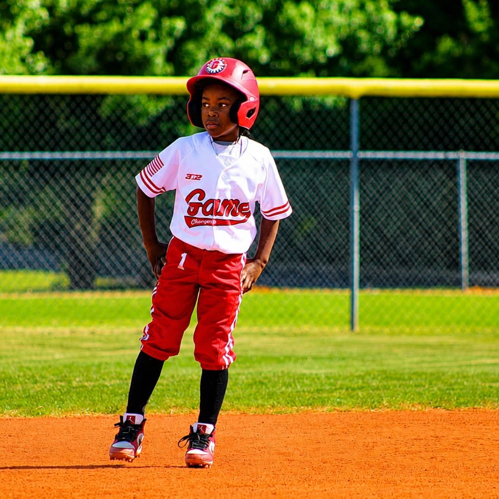 A Game Changers player at bat during a tournament